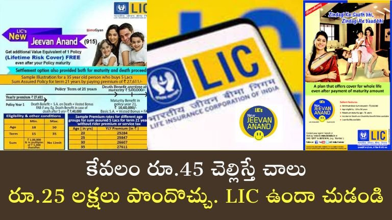 LIC Jeevan Anand Policy Scheme